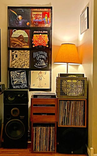 Customer photo review of 12" Vinyl Record Display Frame - LP Wall Storage