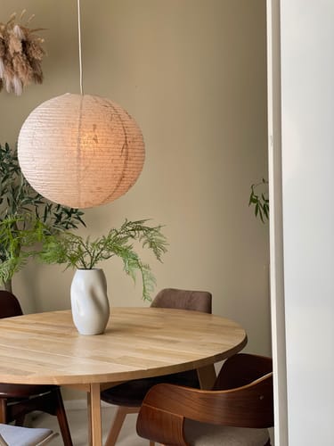 Ashlyn V. review of IKIN Pendant B1 | Natural Mulberry Paper | Round Shape - Multiple Sizes image 1 out of 4