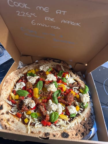 Customer photo review of Sourdough Pizza Bases