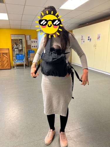 Customer photo review of Minuit Exquis Baby Carrier