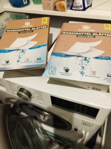 Customer photo review of Waschmittelblätter + 50 Extra GRATIS Wäschen