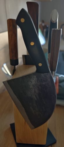 Customer photo review of Handgeschmiedetes Kochmesser - Black