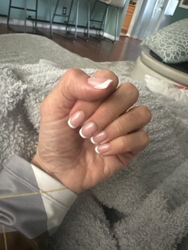 Customer photo review of Pink Extra Short Square Nails - Press On Nails
