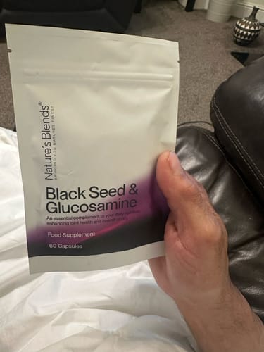 Customer photo review of Black Seed Oil & Natural Glucosamine Capsules