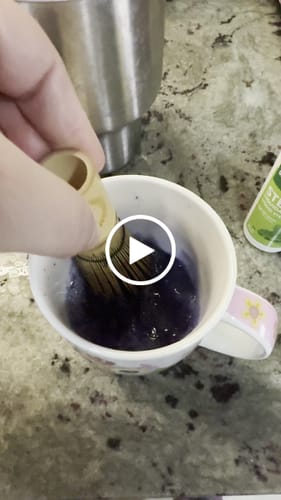 Customer video review of Té Matcha Blue Premium