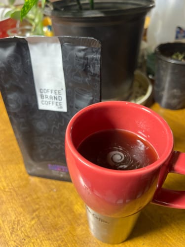 Customer photo review of Blueberry Cobbler Flavored Coffee