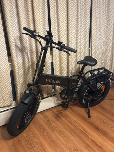 Customer photo review of V3 2.0 Folding Fat Tires Adult All Terrain Electric Bike