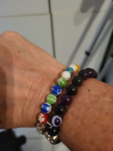 Customer photo review of Pfotenarmband - Blumenwiese