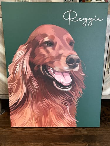 Customer photo review of Pet Art Canvas Wrap