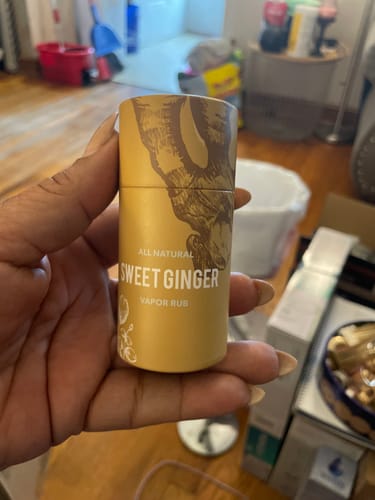Customer photo review of Sweet Ginger Vapor Rub
