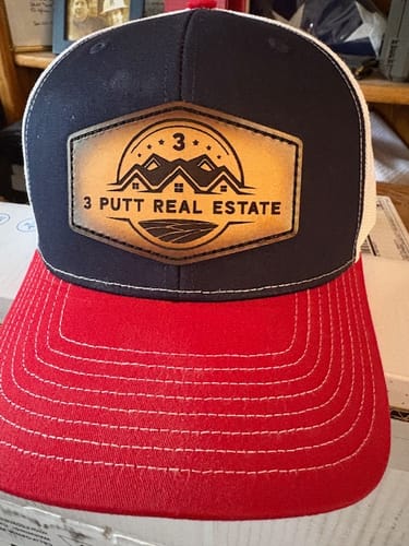 Customer photo review of Premium Custom Leather Patch Hats (Wholesale)