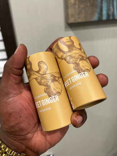 Customer photo review of Sweet Ginger Vapor Rub