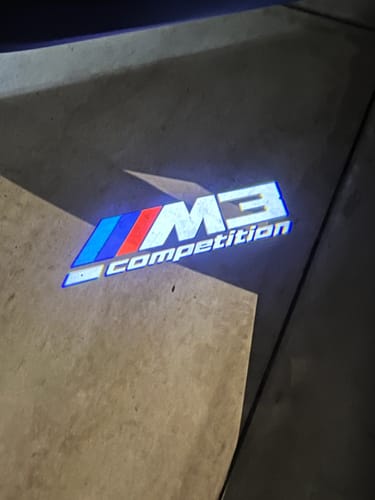 Customer photo review of BMW G SERIES DOOR LIGHTS