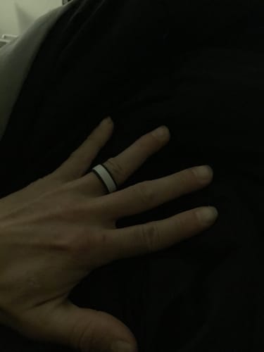 Ali E. review of Men's Infinity Silicone Ring, Rinfit-Air. Comfortable & Durable Wedding Band. image 1 out of 1