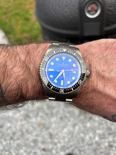 Customer photo review of Oceaneva Deep Marine Explorer II Titanium Limited Edition 1250M