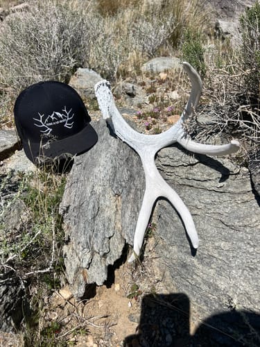 Customer photo review of OG RISE AND SHED 5-PANEL FLAT BRIM "CHARCOAL/ BLACK"