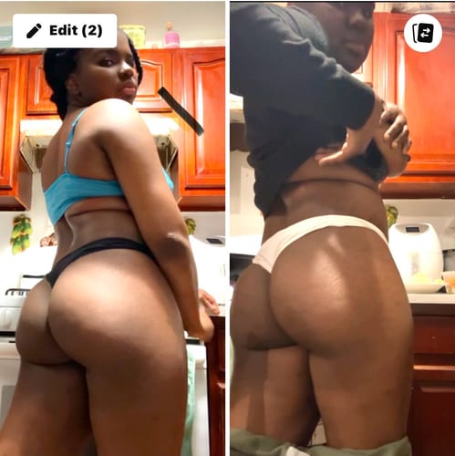 Customer photo review of "Big Booty Judy" Butt & Hip Enhancement Cream