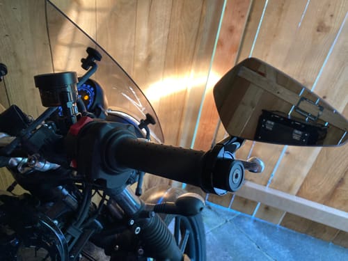 Customer photo review of Triumph Bar End Finishers & Mirror Kits - 7/8” Handlebar Triumph Models