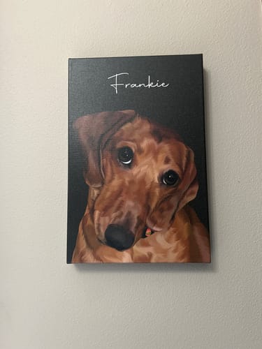 Customer photo review of Pet Art Canvas Wrap