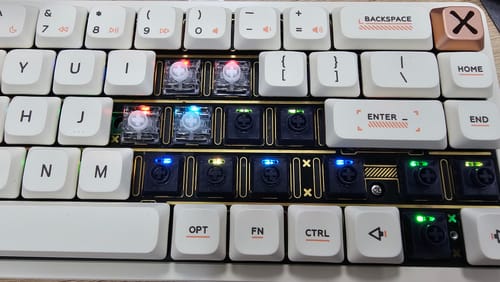 Customer photo review of Magi65 Aluminum Low Profile Mechanical Keyboard