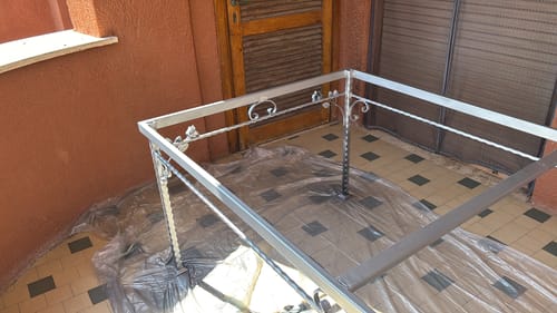 Customer photo review of Barra in ferro battuto quadro pieno 12x12