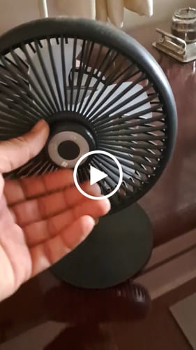 Customer video review of LIT v2 | All Day Wireless™ Rechargeable Table Fan with Mood Light