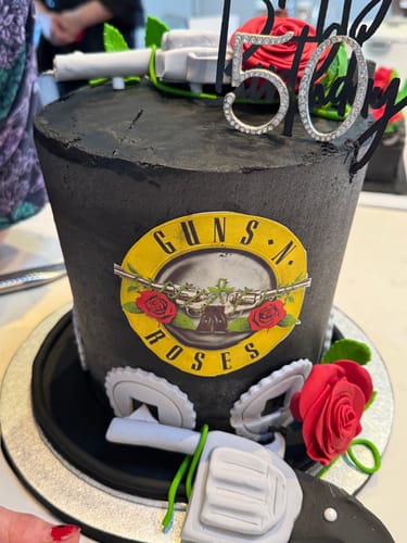 Customer photo review of 12 cm Round Custom Edible Icing Image