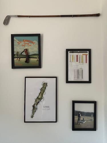 Customer photo review of Custom Golf Artwork – Personalised Print of Any Golf Course and Hole (A3 Size)