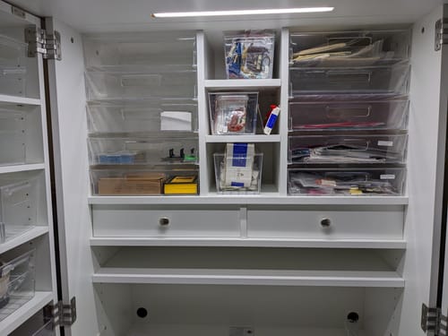 Customer photo review of 2 Built-In Drawers