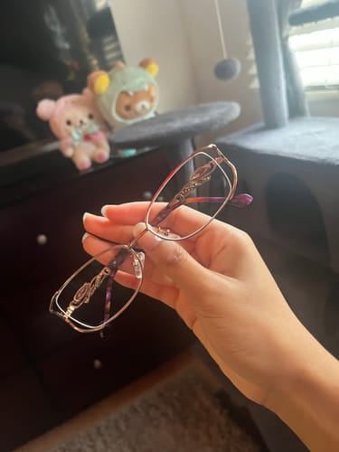 Customer photo review of Bolluzzy Aspheric Anti Blue Lenses Color Clear