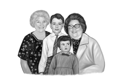 Customer photo review of Black & White Portrait Detailed 🇬🇧 40 x 50 cm Portraits