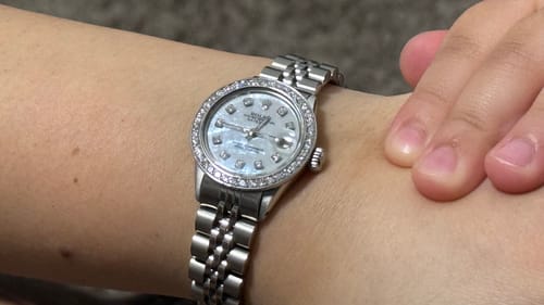 John F. review of Rolex Datejust 26 mm White Mother Of Pearl Dial Diamond Bezel Stainless Steel Watch image 1 out of 1