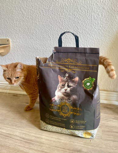 Customer photo review of Naturreines Katzenstreu - Angebot