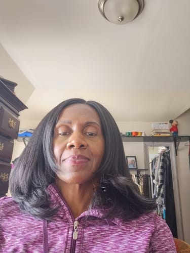 Customer photo review of Sensationnel Dashly Salt & Pepper HD Lace Part Wig - SP LACE UNIT 3