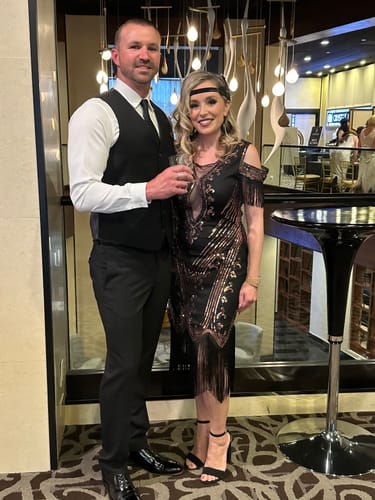 Amy G. review of Isla 1920s Gatsby Dress - Black & Bronze image 1 out of 1