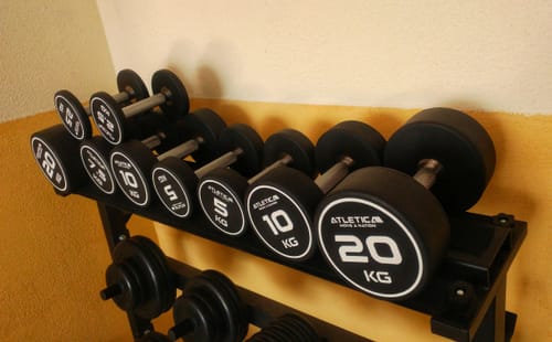 Customer photo review of Polyurethan Rundhanteln Paar | 2,5 kg - 40 kg