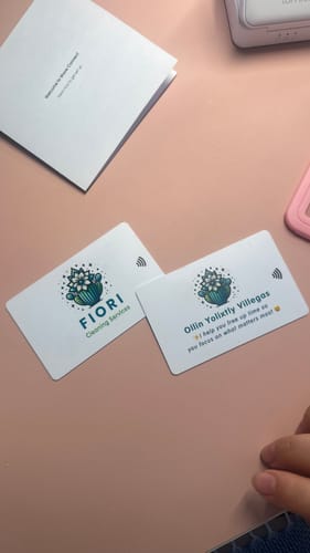 Customer photo review of Custom NFC Business Card