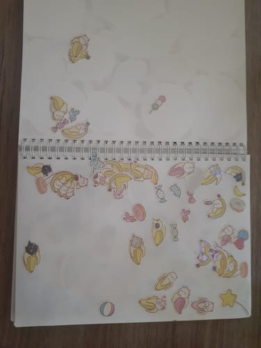 Customer photo review of Primary Clown TV Head Large Reusable Sticker Book