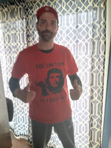 Customer photo review of Socialism is ... T-Shirt