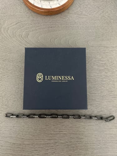 Customer photo review of Men’s Personalised Legacy Bracelet