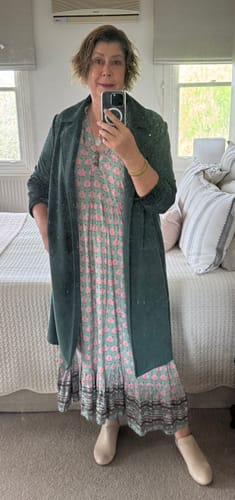 Trudy T. review of Athena Dress | Sage Peony image 1 out of 1