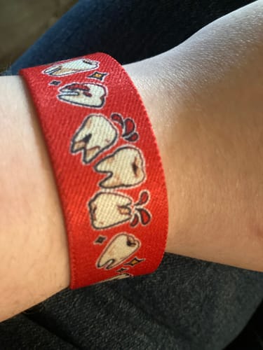 Customer photo review of Bloody Teeth Bracelet