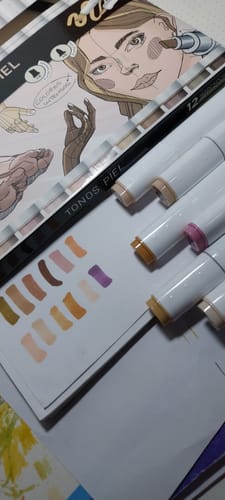 Customer photo review of Filgo Alloy - Set 12 Marcadores al Alcohol Tonos Piel