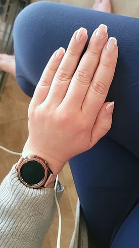 Customer photo review of Be Elegant Short Square Nails - Press On Nails