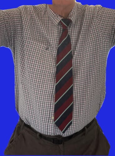 Customer photo review of RAF Polyester Tie - Clip On