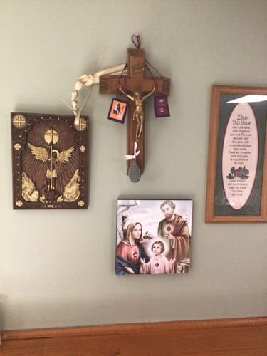 Customer photo review of Purple Scapular of Benediction and Protection- Pediatric Fundraiser