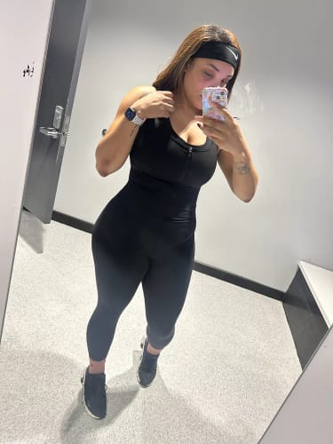 Customer photo review of Sauna Compression Bodysuit