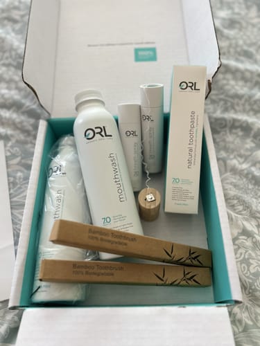 Customer photo review of ORL® Natural Oral Care Kit - Save 20% + FREE Shipping