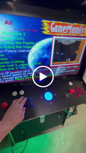 Customer video review of 2 PLAYER STANDUP Arcade Machine With 2 shooting Guns 4600 Games Multi-cade Upright Retro Cabinet Black