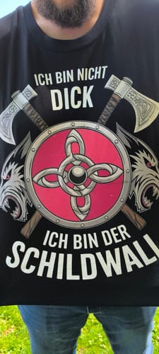 Customer photo review of Odins Weisheit - Herren Shirt